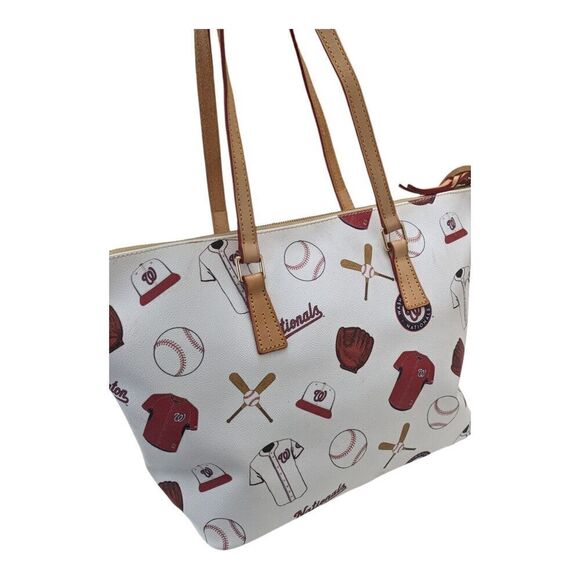 Dooney & Bourke MLB Washington Nationals Baseball‎ Large Tote Handbag Purse Bag - Picture 4 of 9